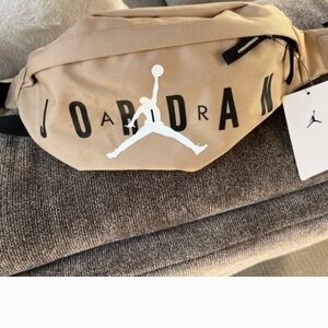 New Mens Jordan Tan Waist Bag Fanny Pack Size Large